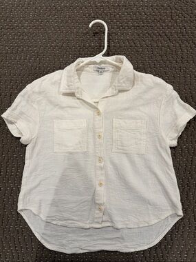 Madewell Boxy Short Sleeve Button-Up Shirt
